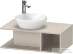 Duravit D-NEO 800x480 mm-es mosdó alá építhető alsószekrény, Taupe Matt Decor DE491809191 (DE491809191)