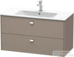 Duravit Brioso mosdó alá építhető 2 fiókos alsószekrény krómozott fogantyúval, 1020x479 mm, Basalt Matt Decor BR410301043 (BR410301043)
