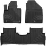 FroGum Covorașe cauciuc 3D No. 77 pentru KIA SORENTO III, rândul 1 și 2 2014-2020 (3 buc)