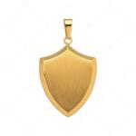  BALCANO - Shield / Pajzs formájú medál, 18K arany bevonattal