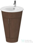 Duravit STARCK FURNITURE 2 ajtós mosdó alá építhető álló alsószekrény, American Walnut Real wood veneer S1952001313 (S1952001313)