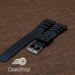  Curea silicon diver neagra 22mm(26mm) - 61741