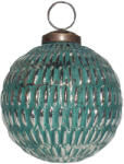 Clayre & Eef Set 12 globuri sticla verde Melania 7x7 cm (6GL3765)