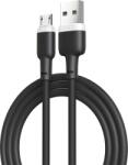 XO NB208 micro USB adatkábel (Fekete) - puha szilikon borítás