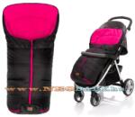 Fillikid Eco big bundazsák babakocsiba 100x55cm fekete pink béléssel 1220-22