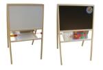  Tablita din lemn magnetica si ajustabila cu 2 fete, include suport si accesorii, Tupiko (NBN000TMM-1141)