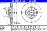 ATE Disc frana ATE 24.0123-0106.1 (24.0123-0106.1)