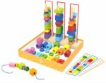 Tooky Toy Дървена игра за нанизване с цветове и форми - Tooky Toy