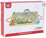 Tooky Toy Дървено влакче с релси в куфарче - Tooky Toy