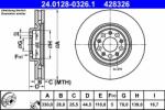 ATE Disc frana ATE 24.0128-0326.1 - automobilus