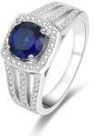 Beneto Ezüst gyűrű, kék kristályos AGG326 52 mm