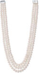 JwL Luxury Pearls Elegáns háromsoros nyaklánc valódi fehér gyöngyből JL0667 - vivantis