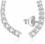 Beneto Modern fülbevaló átlátszó cirkónium kövekkel AGUP2344L