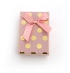 Beneto Exclusive Beneto Rózsaszín díszdoboz arany pöttyökkel KP7-8