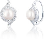 JwL Luxury Pearls Gyönyörű ezüst fülbevaló igazgyönggyel JL0718 - vivantis