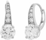 JVD Ezüst fülbevaló átlátszó cirkónium kövekkel 8mm SSVLE0974XH2BI00