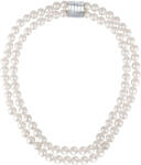 JwL Luxury Pearls Dupla nyaklánc fehér igazgyöngyből JL0656 - vivantis