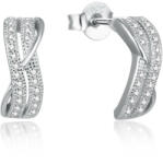 Beneto Modern ezüst fülbevaló színtiszta cirkónium kövekkel AGUP2261