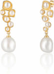 JwL Luxury Pearls Aranyozott gyöngy fülbevaló JL0655