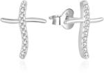 Beneto Divatos ezüst fülbevaló cirkónium kövekkel Kereszt AGUP2000
