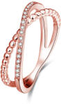 Beneto Rózsaszín aranyozott ezüst AGG195 gyűrű 52 mm
