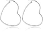 Troli Romantikus acél fülbevalók Szív