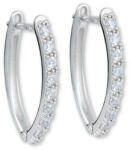 Soliter Brilio Silver Bájos ezüst karika fülbevalók 436 001 00575 04