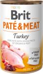 Brit Conserva cu bucati de carne si pate, Brit Pate & Meat cu Curcan, 800 g