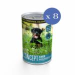 DOG CONCEPT 8 x Conserva pentru caini Dog Concept Junior, 415 g