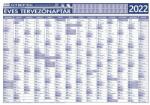 STIEFEL Éves tervező és projekt naptár, kétoldalas, fémléces, kék színű filctollal, 70×100 cm, 2024 évi, STIEFEL (VTPOSNAP)