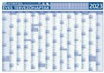 STIEFEL Éves tervező és projekt naptár, kétoldalas, fémléces, kék színű filctollal, 70x100 cm, 2024 évi, STIEFEL (VTPOSNAP) - webpapir