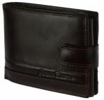 Corvo Bianko Elegáns sötétbarna kívül kapcsos férfi marhabőr pénztárca Corvo B (RCCS 1021/T barna)