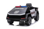 Hollicy Masinuta electrica pentru copii de politie Cyber PATROL, cu efecte sonore si luminoase, 90W, 12V, Black White
