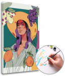  Számozott festés NŐ ÉS GYÜMÖLCS | alacsony nehézség (ARTMIE)