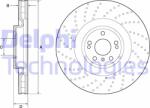 DELPHI Disc frana DELPHI BG9185C (BG9185C) - automobilus