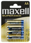 Maxell Ceruza elem AA LR6 XL Super Alkaline 1, 5 V 4 db / bliszter (18730)