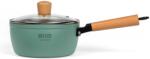 Livoo Cratiță cu mâner din lemn, 18 cm, verde MEP132V (443545)
