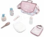 Smoby Geantă de înfășat cu scutec Changing Bag Natur D'Amour Baby Nurse Smoby cu 8 accesorii pentru păpușă de 42 cm (SM220369W)