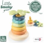 Smoby Piramida trestiei de zahăr Bio Sugar Cane Roly Poly Pyramid LIttle Smoby 5 cercuri Green 100% reciclabilă de la 12 luni (SM140603)