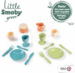 Smoby Vase de bucătărie din trestie de zahăr Bio Sugar Cane Kitchen Set Little Smoby sed 14 piese Green 100% reciclabil de la 18 luni (SM140606) Bucatarie copii