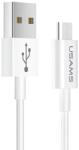 USAMS U23 Micro USB kábel gyorstöltéssel 2A 1m fehér