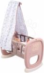 Smoby Leagăn cu baldachin textil Cradle Natur D'Amour Baby Nurse Smoby pentru păpușă de 42 cm de la 18 luni (SM220373)