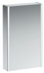Laufen FRAME 25 Tükrös szekrény, alumínium, 1 kétoldalas tükrös ajtó, 2 LED világító elemmel, Fényes fehér H4083029001451 (H4083029001451)