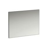 Laufen FRAME 25 Tükör alumínium keretben, világítás nélkül, Fekete matt 90X70X2.5 - H4474059004501 (H4474059004501)
