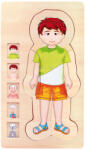 Legler Jucării din lemn pentru picioare mici Puzzle Anatomie Tim Puzzle