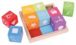 Bigjigs Toys Bigjigs Baby Blocuri de lemn cu poze Set bricolaj copii