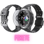Samsung Galaxy Watch 4/5/5 Pro Samsung Watch 4/5 TPU szíj, Szíj mérete 20 mm, TPU szíj színe Fekete
