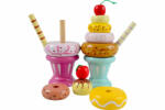 Magni Înghețată cupa de înghețată jucărie de construcție din lemn 2 tipuri Magni (Magni1790) Bucatarie copii