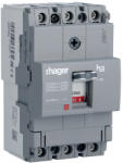 Hager HDA100L x160 TM kompakt megszakító, 3P, 100A, 18kA (HDA100L)