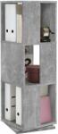 FMD betonszürke forgatható nyitott irattartó szekrény 34 x 34 x 108 cm (428795) - pepita